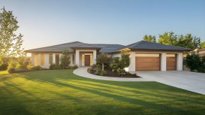 modern-home-exterior-with-lush-green-lawn-driveway